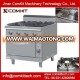 Gas Range 4-burner with Standard Oven & Cabinet / ETL Listed Stock Pot Gas Range / Gas Hot Plate